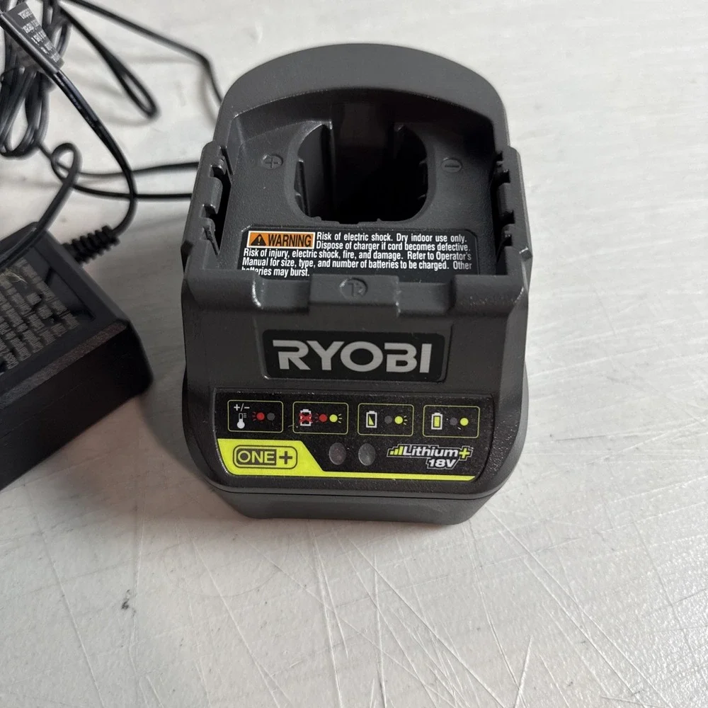 Ryobi P118B 18V ONE+ 18-Volt ONE+ Lithium-Ion Battery Charger EUC